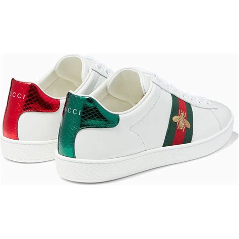 gucci ace embroidered sneaker duty free price|gucci ace bee platform sneakers.